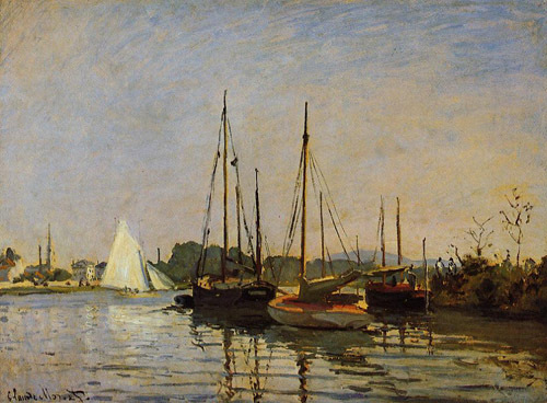 Pleasure Boats 1872 by Claude Monet Oil Painting reproduction
