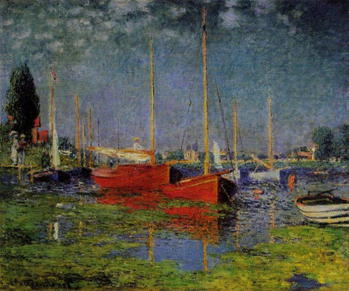 Pleasure Boats at Argenteuil 1875 by Claude Monet Oil Painting reproduction