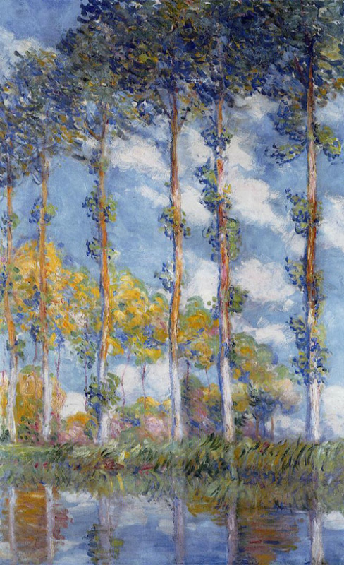 Poplars 1891  by Claude Monet Oil Painting reproduction