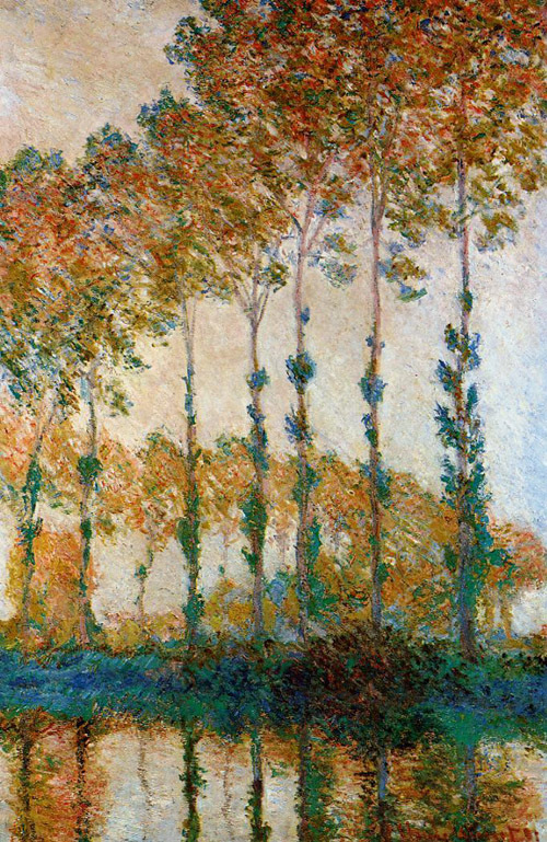 Poplars on the Banks of the River Epte in Autumn 1891  by Claude Monet Oil Painting reproduction