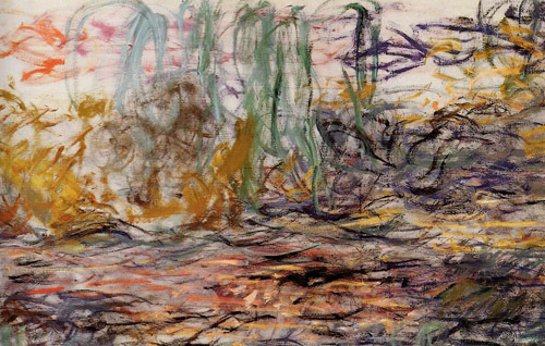 Water-Lilies (left half) 1917-1920  by Claude Monet Oil Painting reproduction