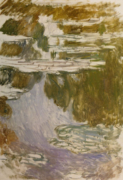 Water-Lilies (study) 1907-1908 by Claude Monet Oil Painting reproduction