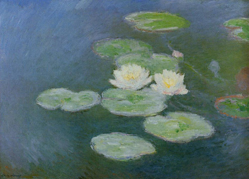 Water-Lilies Evening Effect 1897-1899  by Claude Monet Oil Painting reproduction