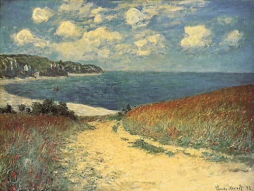 Chemin Dans Les Bles a Pourville 1882  by Claude Monet Oil Painting reproduction