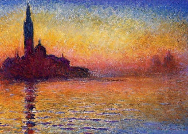San Giorgio Maggiore by Twilight  by Claude Monet Oil Painting reproduction