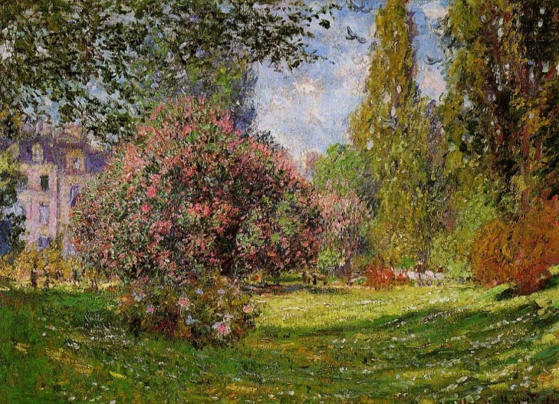 The Parc Monceau, Paris 1  by Claude Monet Oil Painting reproduction