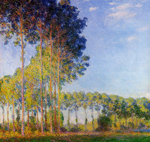 Poplars on the Banks of the River Epte Seen from the Marsh 1891-1892 by Claude Monet Oil Painting reproduction