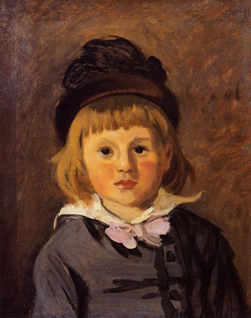 Portrait of Jean Monet Wearing a Hat with a Pompom 1869  by Claude Monet Oil Painting reproduction