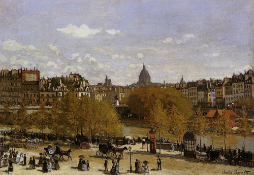 Quai du Louvre 1867  by Claude Monet Oil Painting reproduction