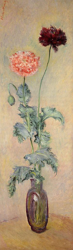 Red and Pink Poppies 1883  by Claude Monet Oil Painting reproduction