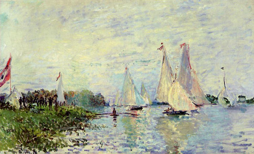 Regatta at Argenteuil2 1874 by Claude Monet Oil Painting reproduction