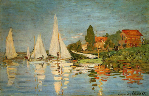 Regatta at Argenteuil 1872  by Claude Monet Oil Painting reproduction