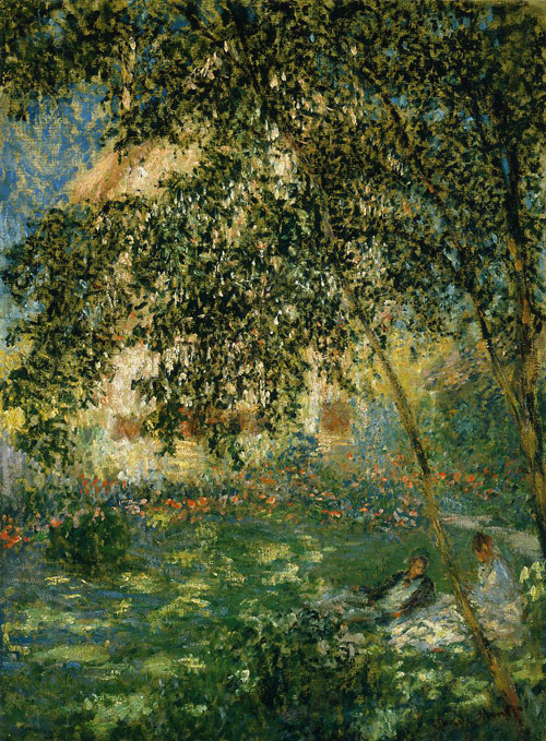 Relaxing in the Garden Argenteuil 1876  by Claude Monet Oil Painting reproduction