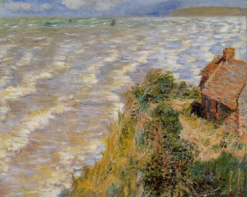 Rising Tide at Pourville 1882  by Claude Monet Oil Painting reproduction