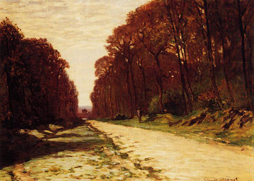 Road in a Forest 1864 by Claude Monet Oil Painting reproduction