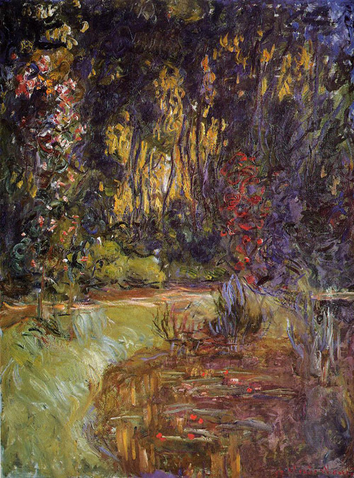 Water Lily Pond at Giverny 1918-19  by Claude Monet Oil Painting reproduction