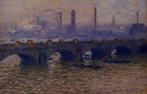 Waterloo Bridge Grey Weather 1899-1901  by Claude Monet Oil Painting reproduction