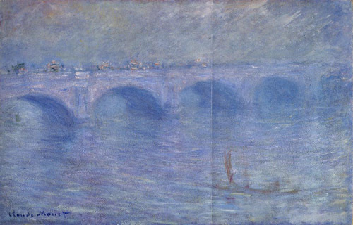 Waterloo Bridge in the Fog 1899-1901 by Claude Monet Oil Painting reproduction