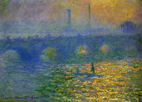 Waterloo Bridge London 1900 by Claude Monet Oil Painting reproduction