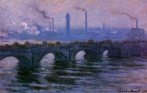 Waterloo Bridge Overcast Weather 1900 by Claude Monet Oil Painting reproduction