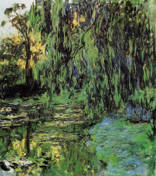 Weeping Willow and Water-Lily Pond2 1916-1919  by Claude Monet Oil Painting reproduction