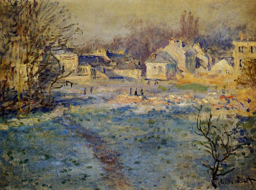 White Frost 1875  by Claude Monet Oil Painting reproduction