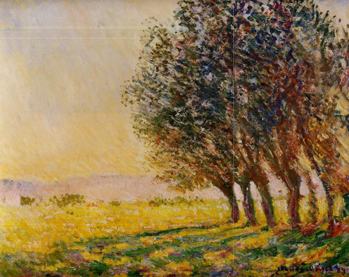 Willows at Sunset 1889  by Claude Monet Oil Painting reproduction