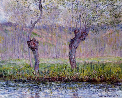Willows in Spring 1885  by Claude Monet Oil Painting reproduction