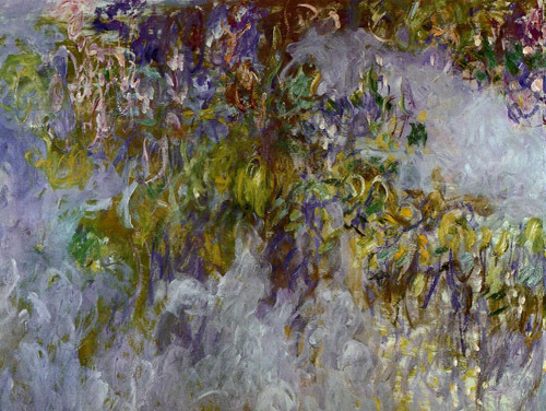 Wisteria (left half)2 1917-1919  by Claude Monet Oil Painting reproduction