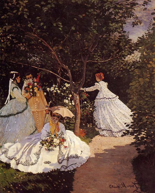 Women in the Garden 1867  by Claude Monet Oil Painting reproduction