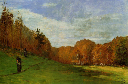 Woodbearers in Fontainebleau Forest 1864  by Claude Monet Oil Painting reproduction