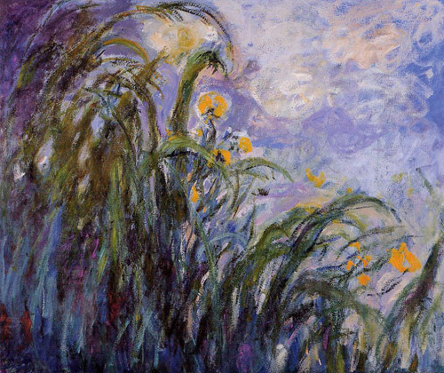 Yellow Irises1 1914-1917  by Claude Monet Oil Painting reproduction