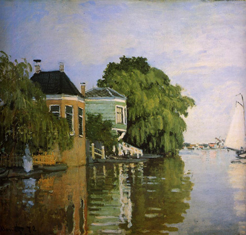 Zaandam (detail) 1871 by Claude Monet Oil Painting reproduction