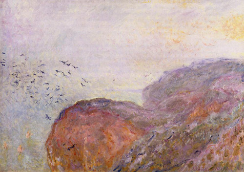  A Cliff near Dieppe 1896 by Claude Monet Oil Painting reproduction