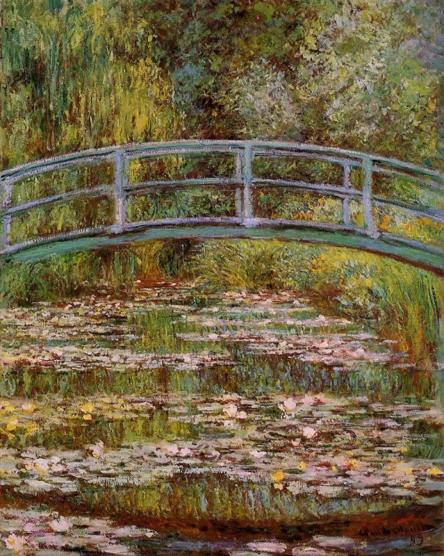 The Water-Lily Pond  by Claude Monet Oil Painting reproduction