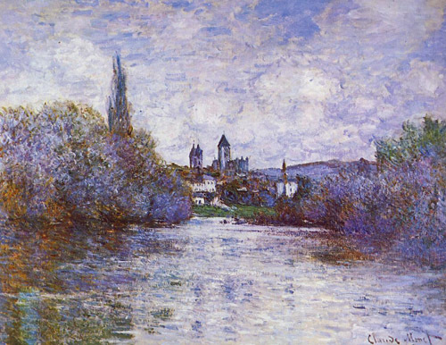 The Small Arm of the Seine at Vetheuil 1880  by Claude Monet Oil Painting reproduction