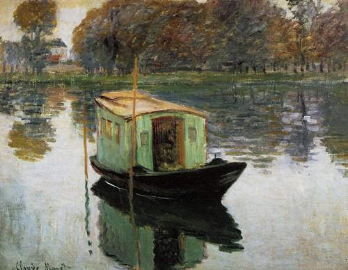 The Studio Boat 1874 by Claude Monet Oil Painting reproduction