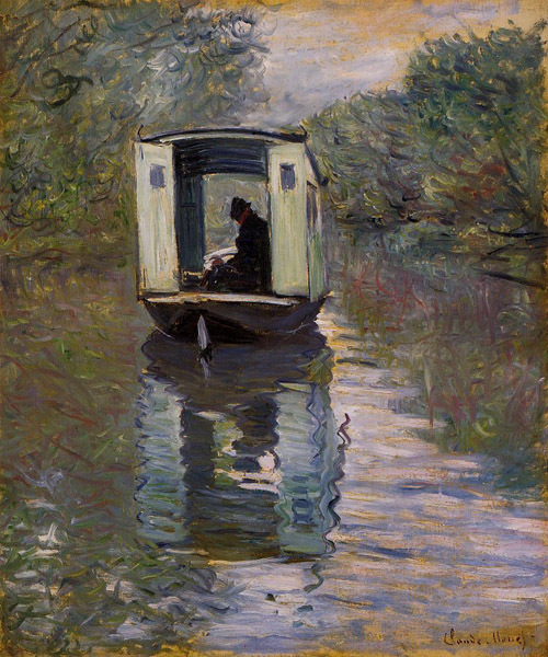 The Studio Boat 1876  by Claude Monet Oil Painting reproduction