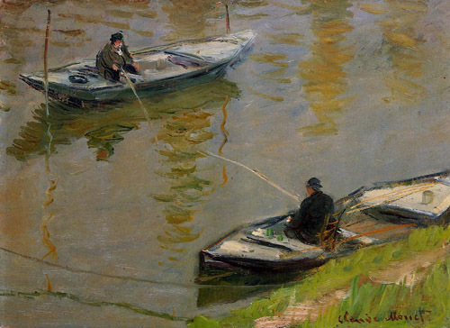 Two Anglers 1882  by Claude Monet Oil Painting reproduction