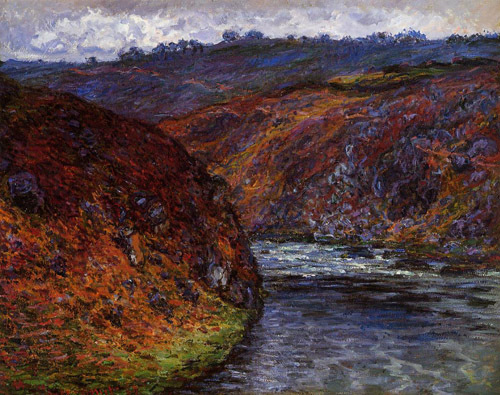 Valley of the Creuse Grey Day 1889 by Claude Monet Oil Painting reproduction
