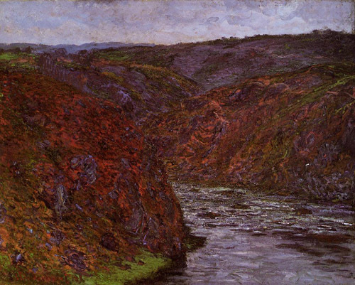 Valley of the Creuse Grey Sky 1889  by Claude Monet Oil Painting reproduction