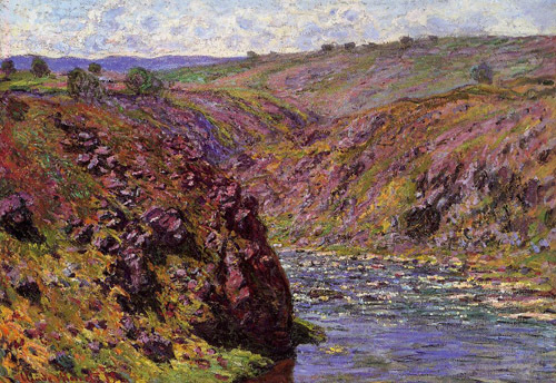 Valley of the Creuse Sunlight Effect 1889  by Claude Monet Oil Painting reproduction