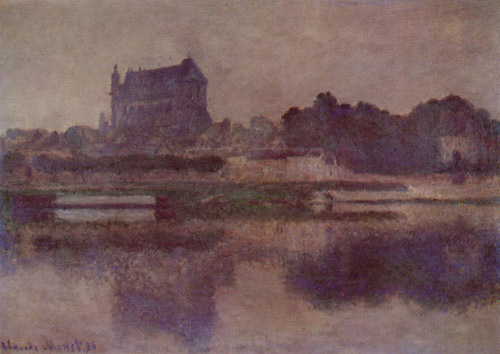 Vernon Church in Grey Weather 1894 by Claude Monet Oil Painting reproduction