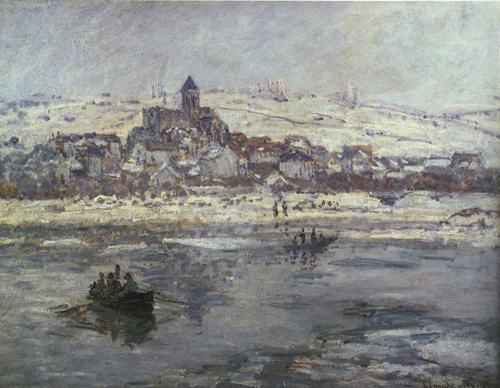 Vetheuil in Winter 1878-1879  by Claude Monet Oil Painting reproduction