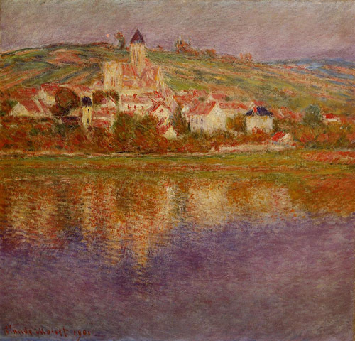 Vetheuil Pink Effect 1901  by Claude Monet Oil Painting reproduction