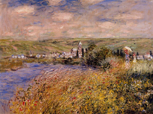 Vetheuil Seen from Ile Saint Martin 1880 by Claude Monet Oil Painting reproduction