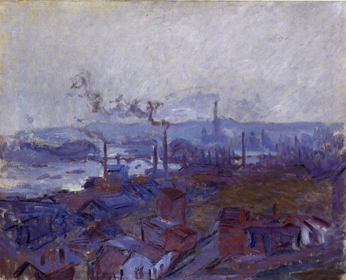 View of Rouen from the Cote Sainte-Catherine 1892  by Claude Monet Oil Painting reproduction
