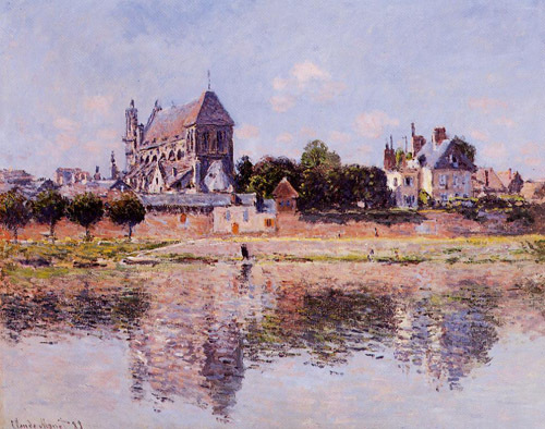 View of the Church at Vernon 1883 by Claude Monet Oil Painting reproduction