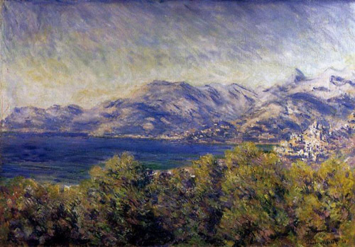 View of Ventimiglia 1884  by Claude Monet Oil Painting reproduction