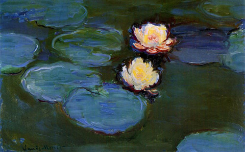 Water-Lilies1 1897-1899  by Claude Monet Oil Painting reproduction